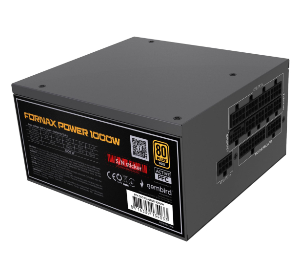 Gembird Fornax 1000W 80 Plus Gold - 1346453 - zdjęcie